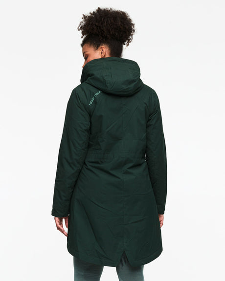 Kari Traa Tvinde Parka Damejakke - Pine Dark Green -