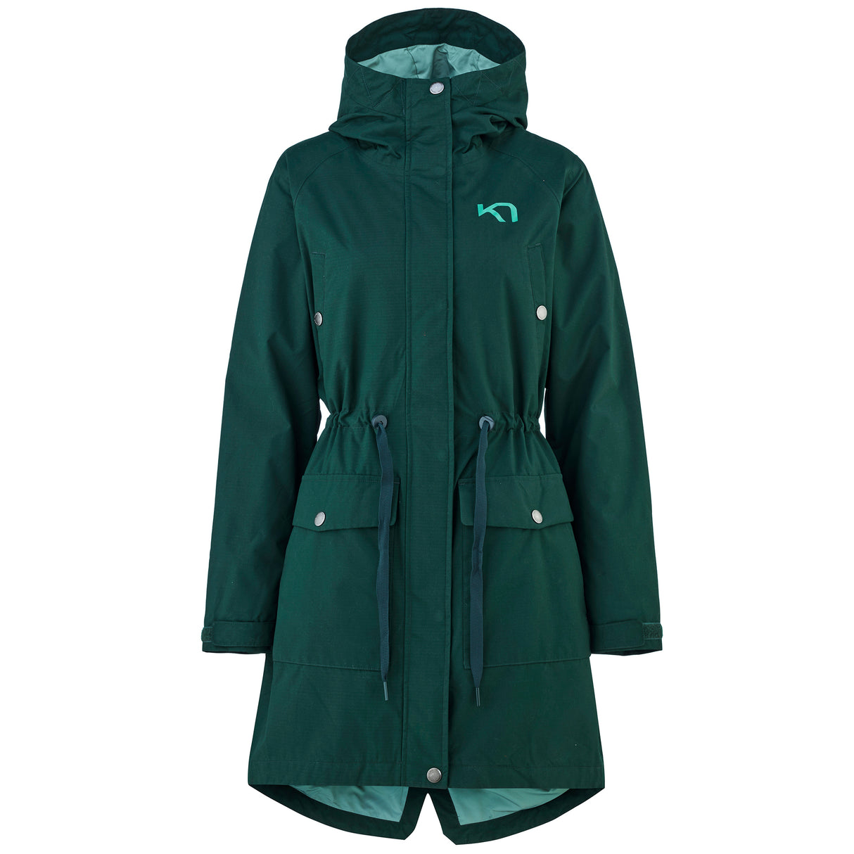 Kari Traa Tvinde Parka Damejakke - Pine Dark Green -