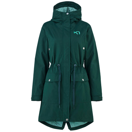 Kari Traa Tvinde Parka Damejakke - Pine Dark Green -