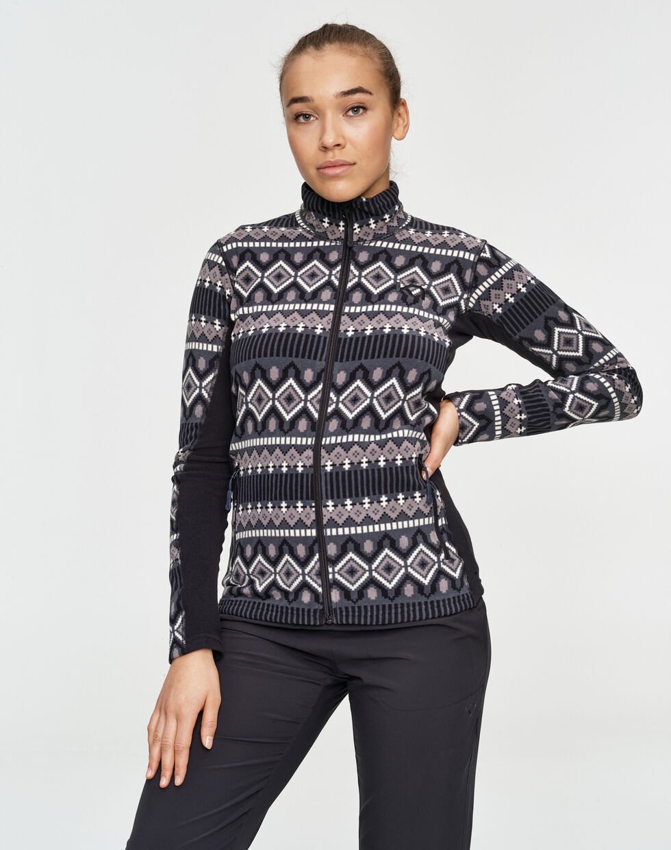 Kari Traa Rille Fleece Jakke / Trøje Dame - Black -