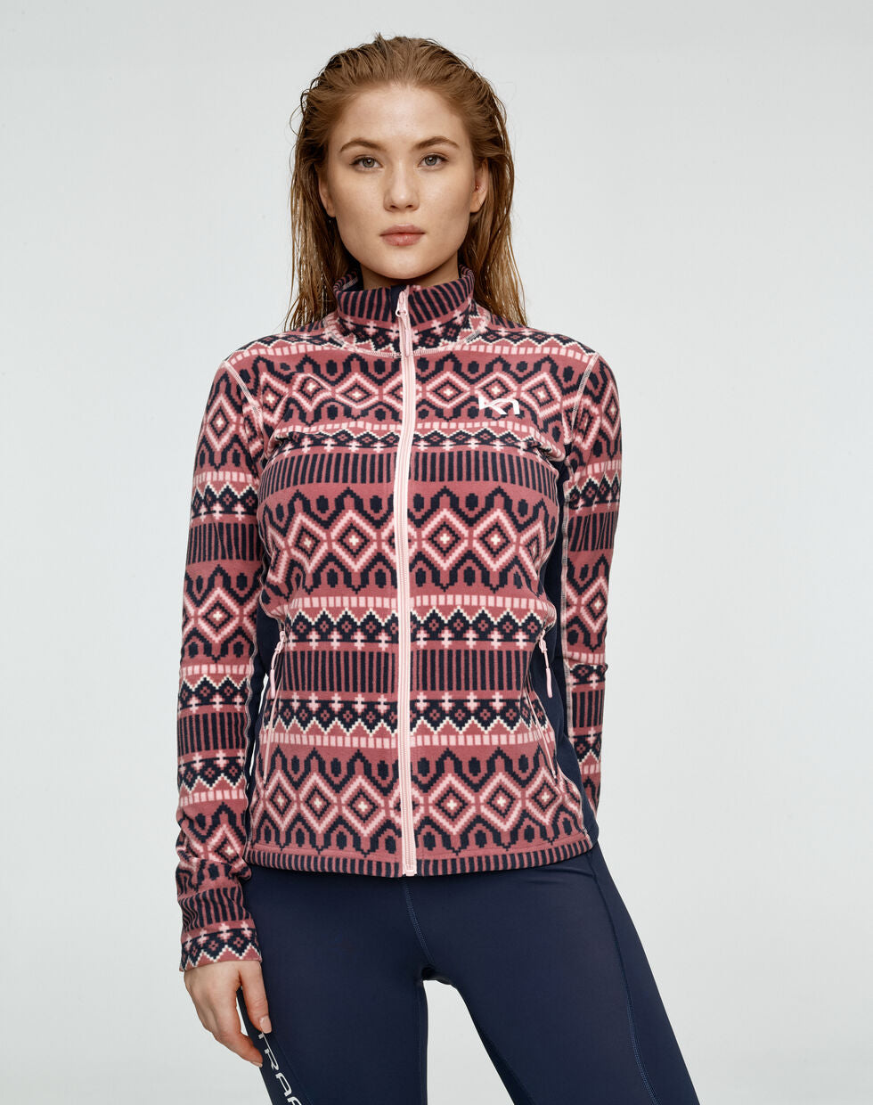 Kari Traa Rille Fleece Jakke / Trøje Dame - Lilac -