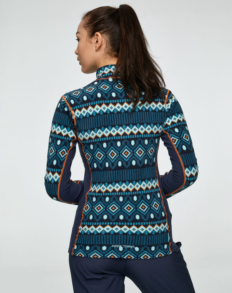 Kari Traa Rille Fleece Jakke / Trøje Dame - Marin -