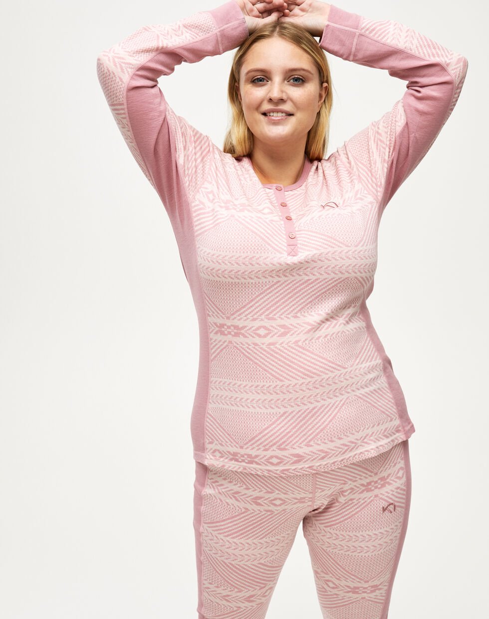 Kari Traa Sjarm Uldundertrøje 2XL-4XL – 100% Merino-uld -