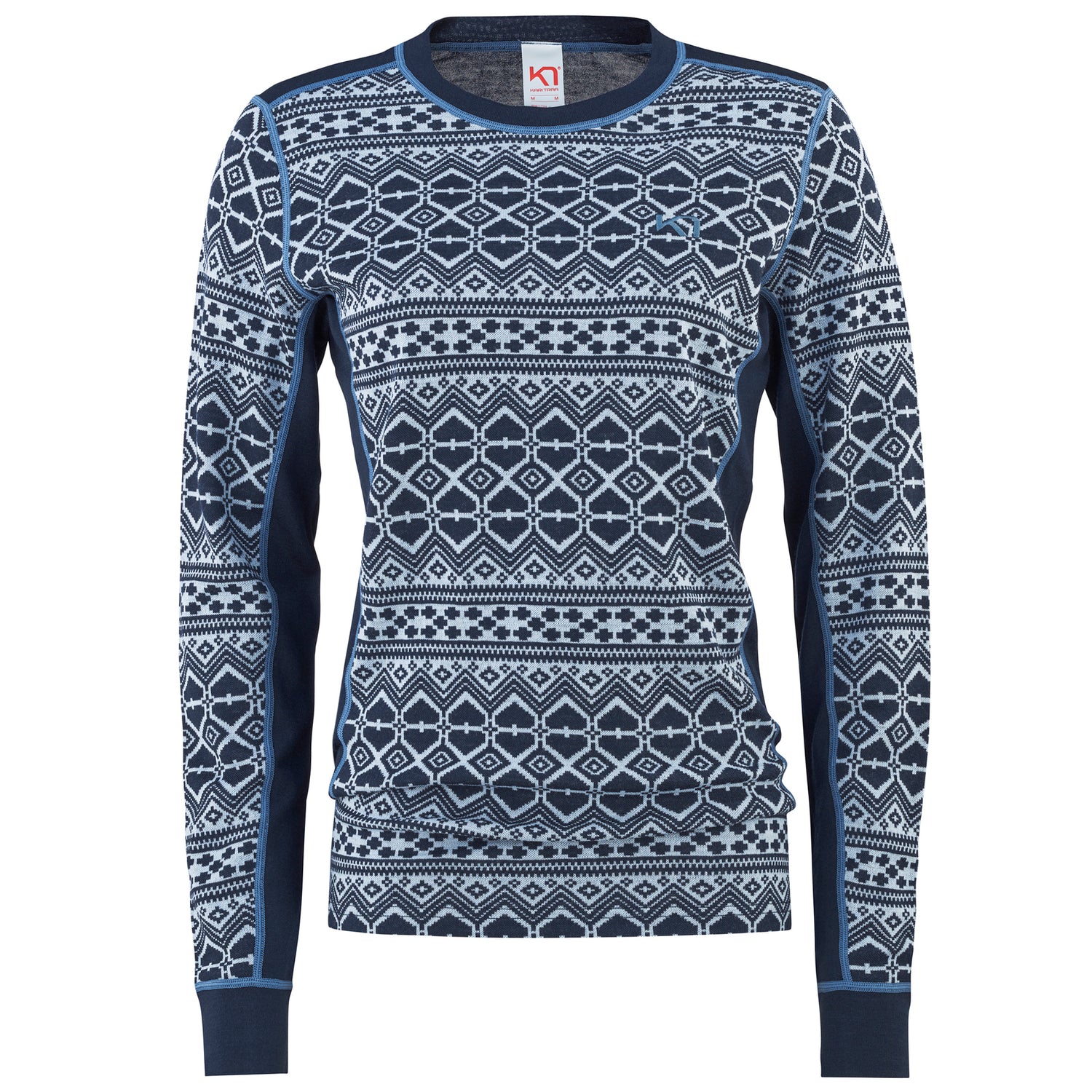 Kari Traa Hjerte LS Langærmet Skiundertrøje Dame - Royal