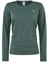 Kari Traa Nora Long Sleeve Langærmet Træningstop Dame - Murk Green