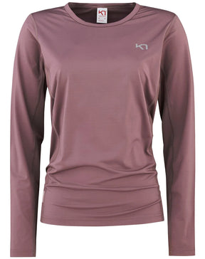 Kari Traa Nora Long Sleeve Langærmet Træningstop Dame - Taupe - XL