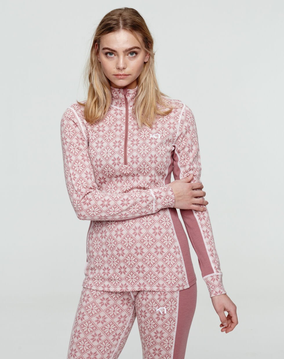 Kari Traa Rose Half Zip Skiundertrøje Dame - Lilac - Lilac