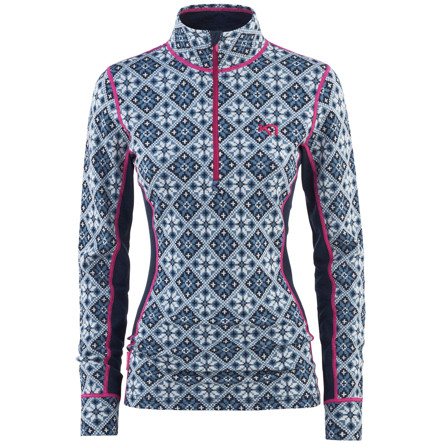 Kari Traa Rose Half Zip Skiundertrøje Dame - Royal -