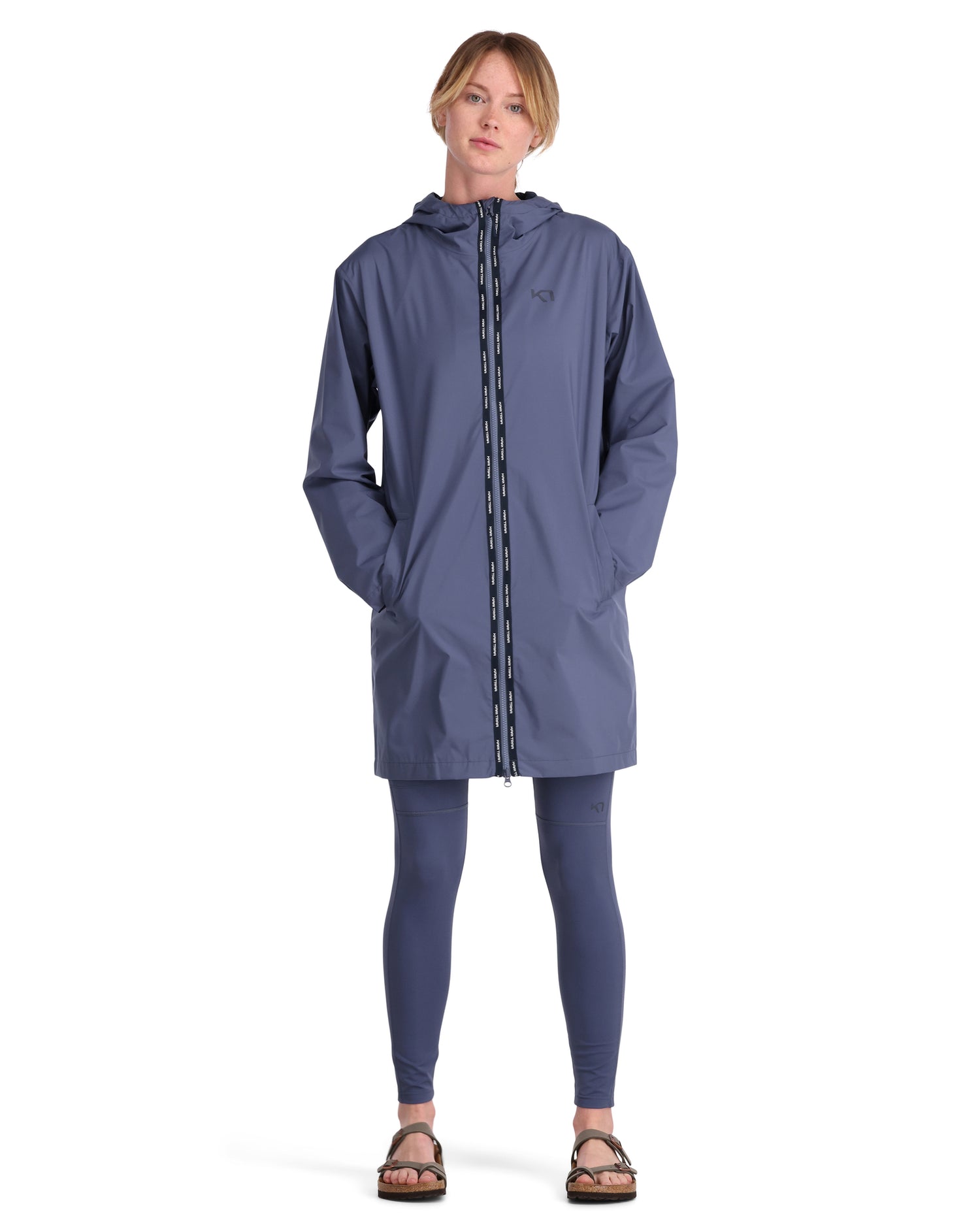 Kari Traa Bryn L Jacket Trenchcoat Jakke Dame - Moon Blue -