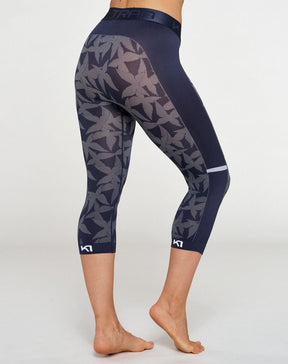 Kari Traa Butterfly Capri 3/4 Leggings Dame - Marin