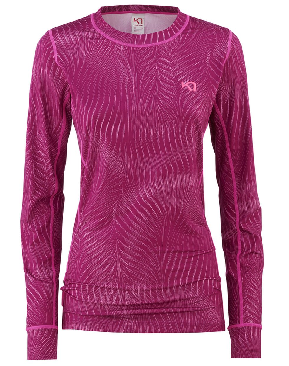 Kari Traa Fantastisk Long Sleeve Skiundertrøje Dame - Fucha Pink