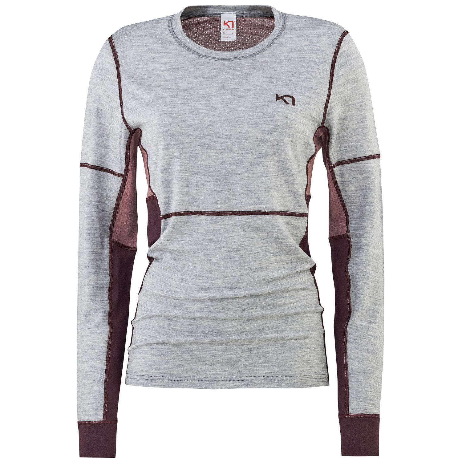 Kari Traa Lam Long Sleeve Baselayer Uldundertrøje Dame - Greym