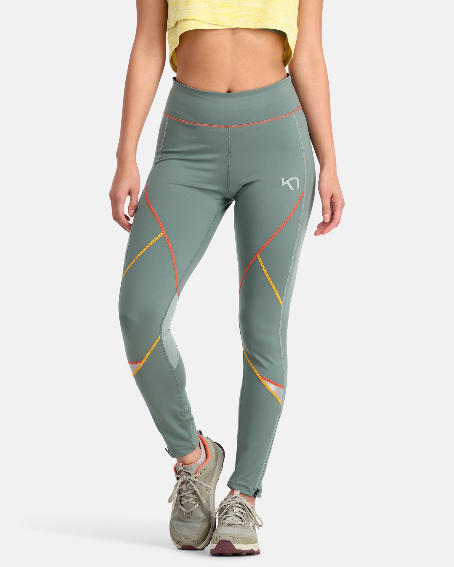 Kari Traa Louise 2.0 Tights Dame - Murk Green - Murk Green