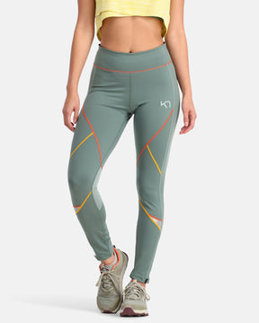 Kari Traa Louise 2.0 Tights Dame - Murk Green - Murk Green