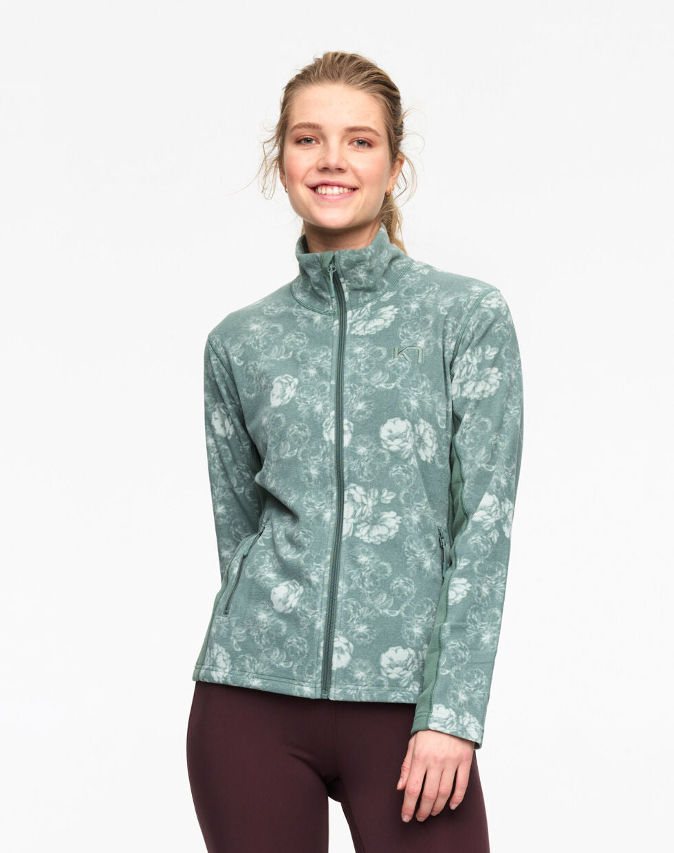 Kari Traa Dina Fleecejakke Dame - Murk Green