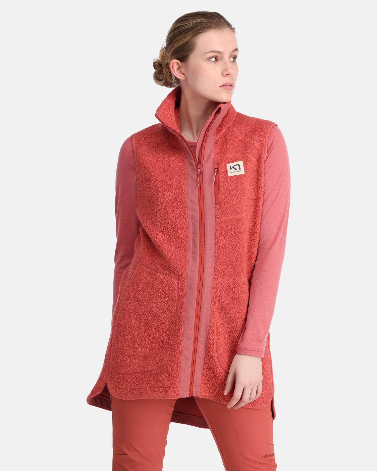 Kari Traa Sanne Pile Vest Long -
