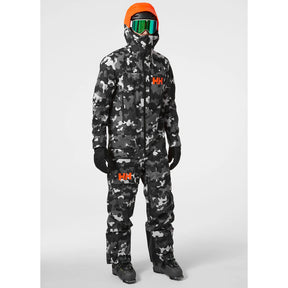 Helly Hansen Unisex Chugach Infinity Printed Suit Skidragt - Dame / Herre - Ebony Camo - Ebony Camo