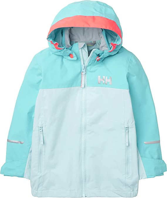 Helly Hansen Kids' Shelter Outdoor Jacket 2.0 Regnjakke Børn - Blue Glow 104 cm 4 år