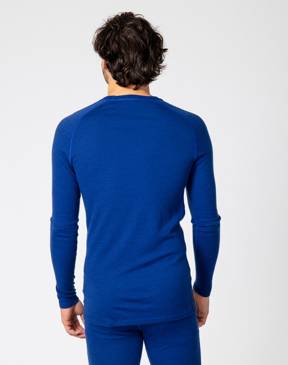 Bula Geo Merino Wool Crew Skiundertøj Sæt Herre - Lapis -
