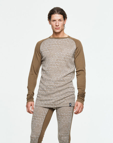Bula Geo Merino Wool Crew Skiundertrøje Herre -