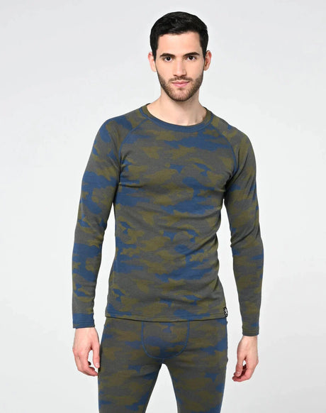 Bula Camo Merino Wool Crew Skiundertrøje Herre -