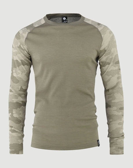 Bula Camo Merino Wool Crew Skiundertrøje Herre