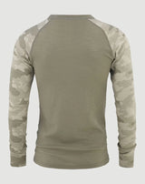 Bula Camo Merino Wool Crew Skiundertrøje Herre -