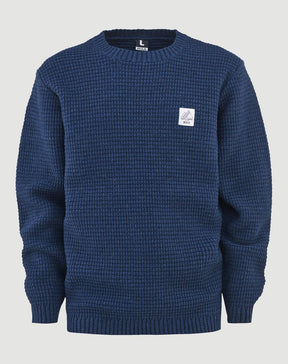 Bula Skeg Wool Sweater Herre - Denim - Denim