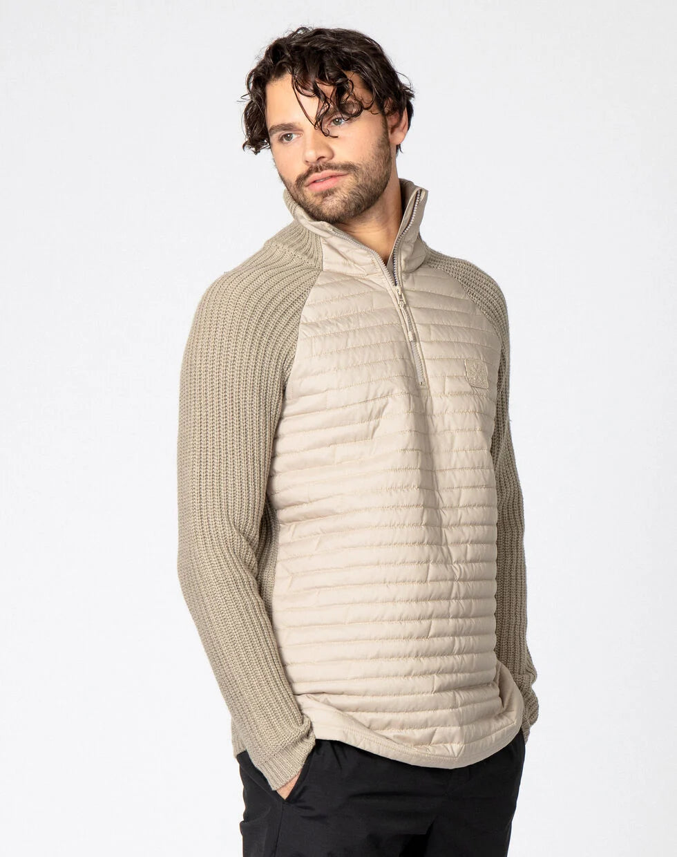 Bula Hybrid Halzip Sweater Herre -