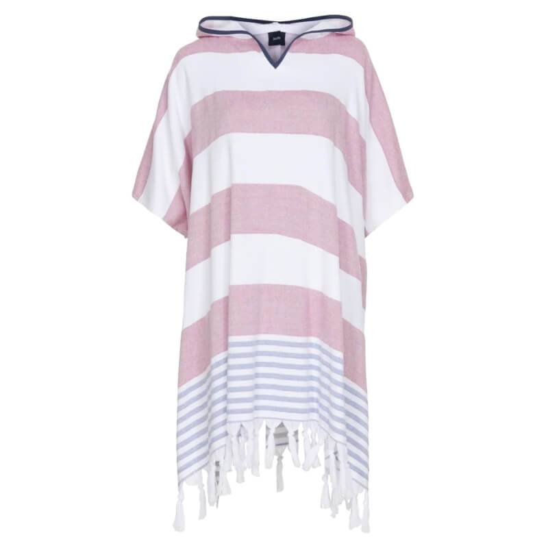 Sea Ranch Beach Poncho - Rød -