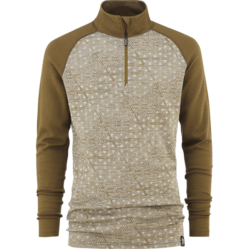 Bula Geo Merino Wool Half Zip Skiundertrøje Herre