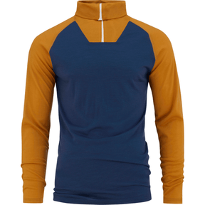 BULA Retro Wool Mix H/Z Skiundertrøje Herre - Denim