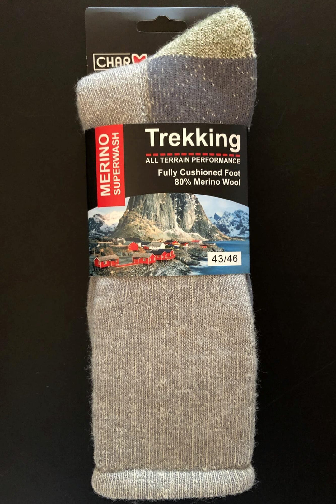 Charm Trekking sokker 80 % Uld - Grå | 80,00 DKK - Lemvig Indkøbsforening