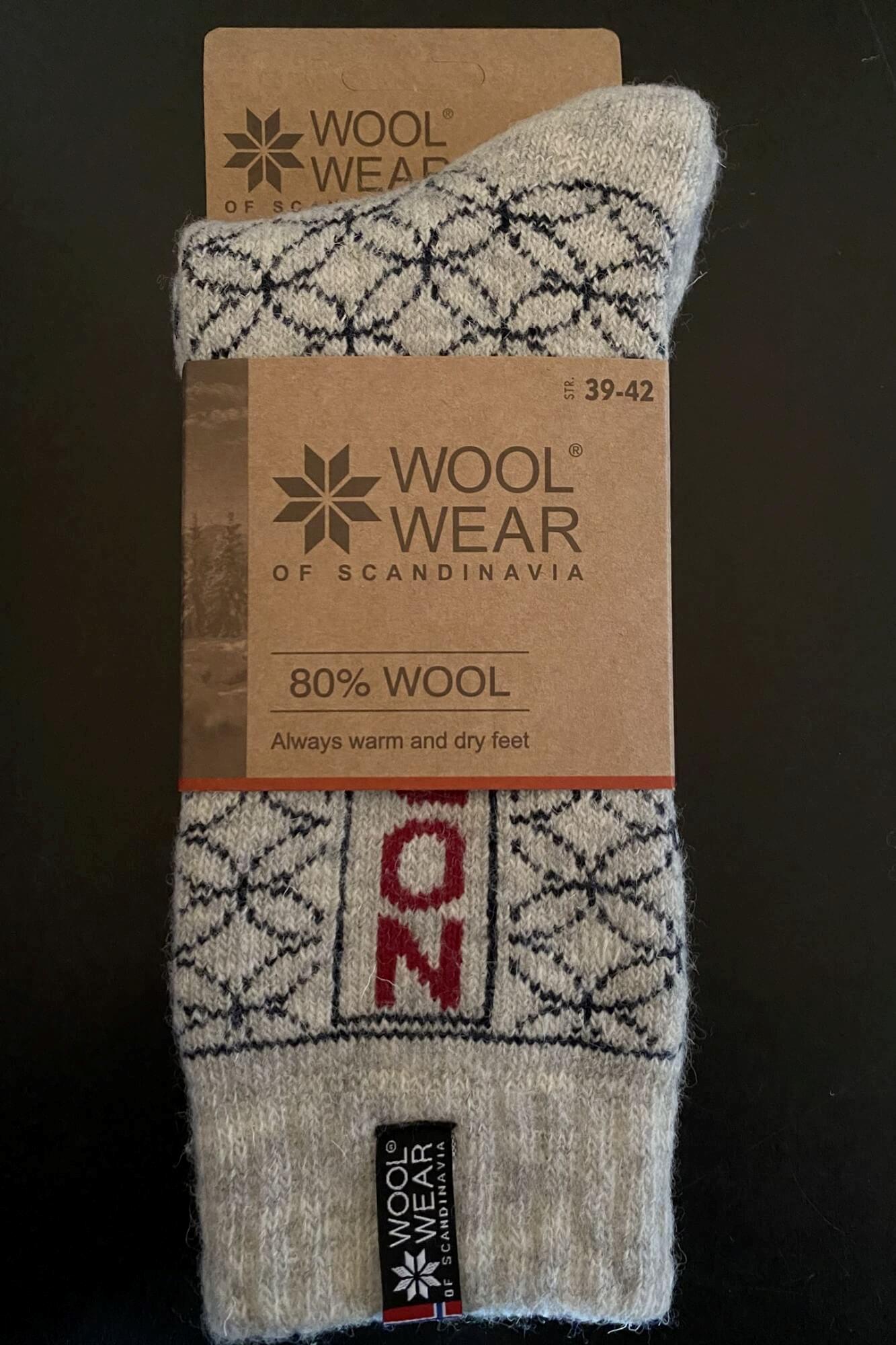 Woolwear Ragsokker "Norway" 80% Uld - Grey