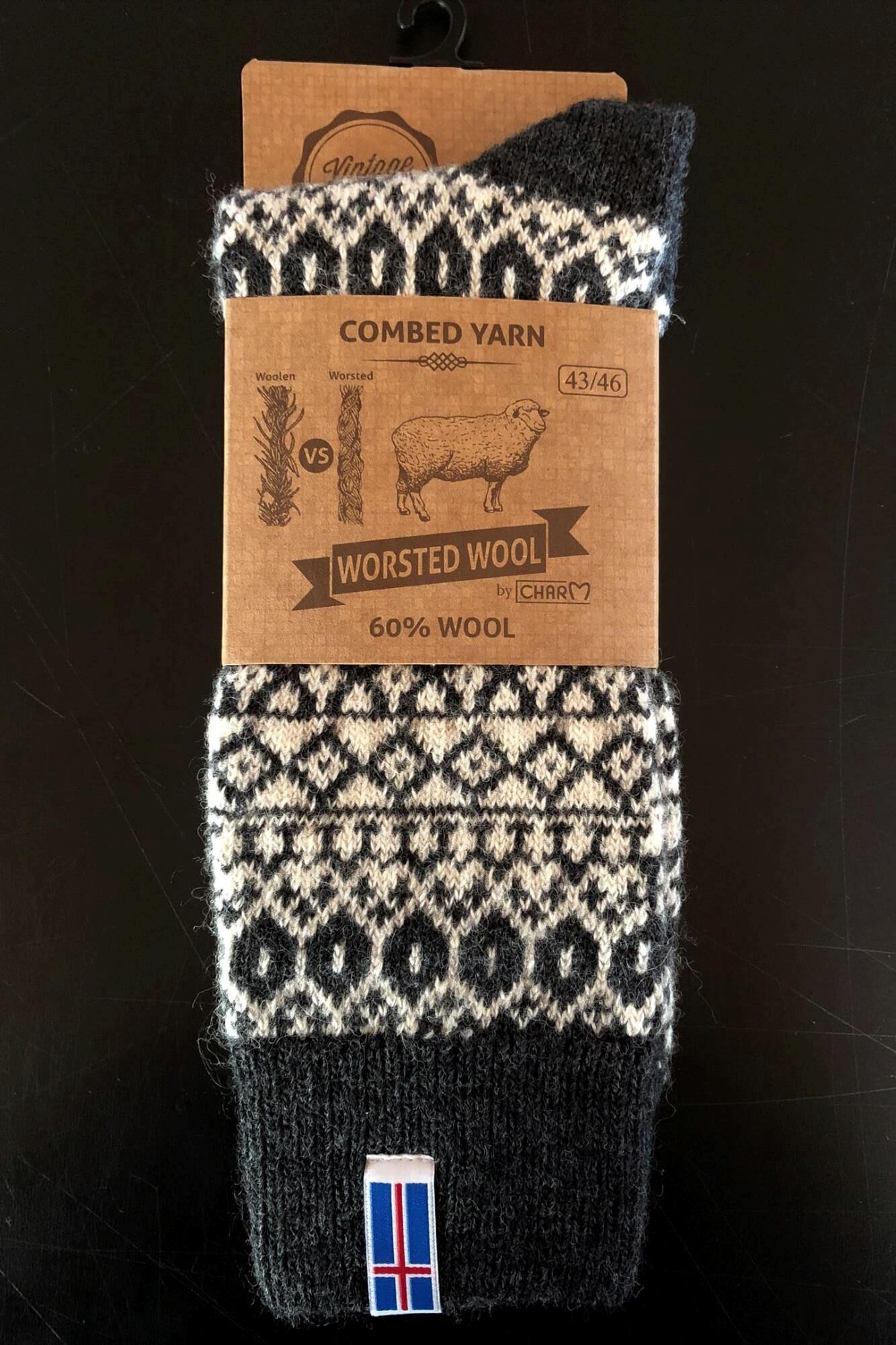 Woolwear Ragsokker 60% Uld - Grå - Grey