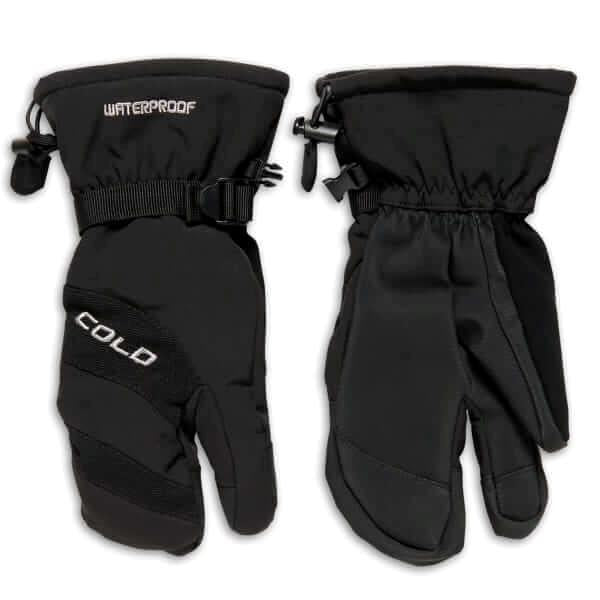 Cold Skihandsker 3-Finger JR - Sort -