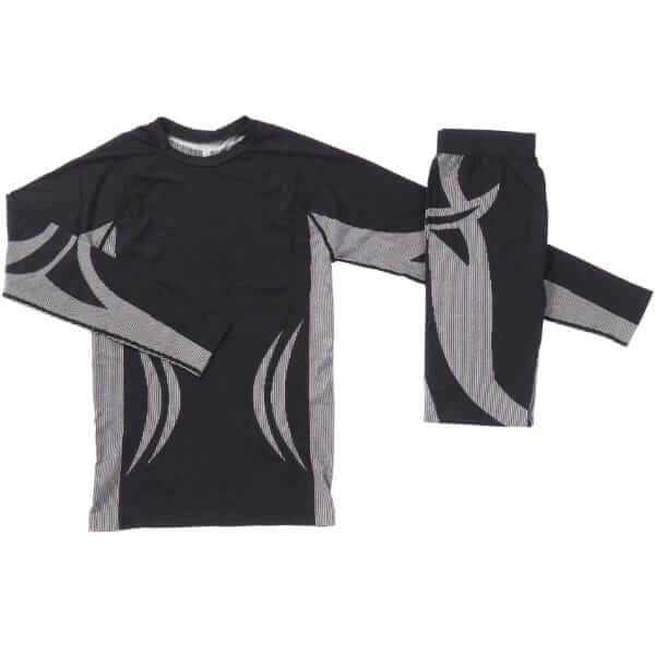 Cold Seamless Underwear Set Men - Skiundertøj Sæt Herre - Black