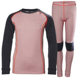 Helly Hansen Junior Lifa Merino Set Skiundertøj Børn - Blush