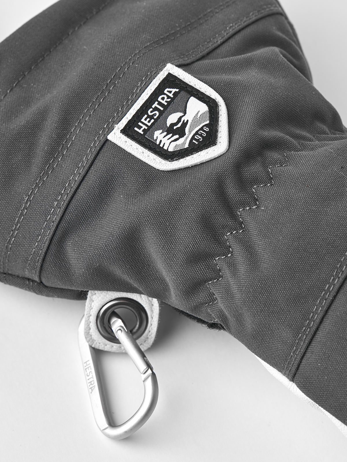 Hestra Army Leather Heli Ski 5-finger Skihandsker Dame / Herre - Grey -