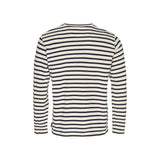 Sea Ranch Hugo Stribet Langærmet T-shirt - Ecru/SR Navy -