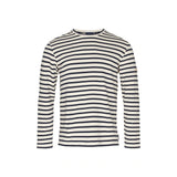 Sea Ranch Hugo Stribet Langærmet T-shirt - Ecru/SR Navy -