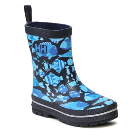 Helly Hansen Juniors' Splash Print Rain Boots Gummistøvler Børn - Navy - Navy
