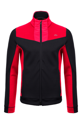 Kjus Men's Formula Midlayer Jacket - Black/Carmine - Black Carmine