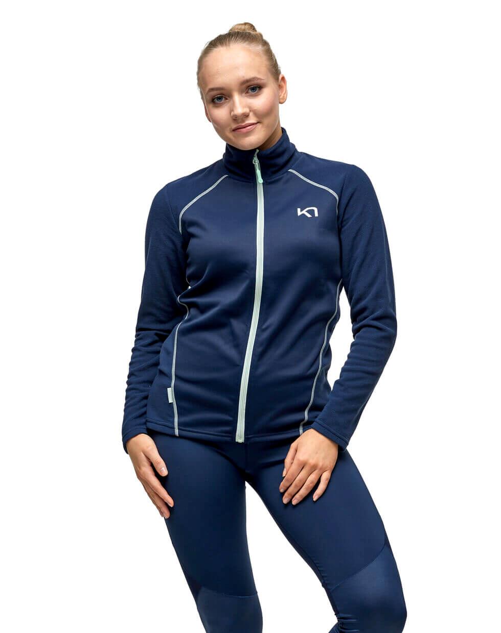 Kari Traa Kari Full-Zip Fleecejakke Dame - Nav - Nav