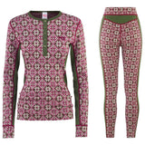 Kari Traa Rose LS Uldundertøj Sæt Dame - 100% Merinould - Tweed