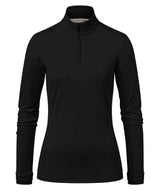 Kjus Feel Woman Halfzip Skiundertrøje Dame - Black Melange -