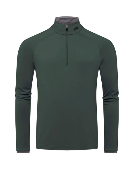Kjus Feel Halfzip Skiundertrøje Herre - Dark Jet Green - 50