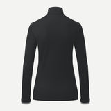 Kjus Feel Woman Halfzip Skiundertrøje Dame - Black Melange -