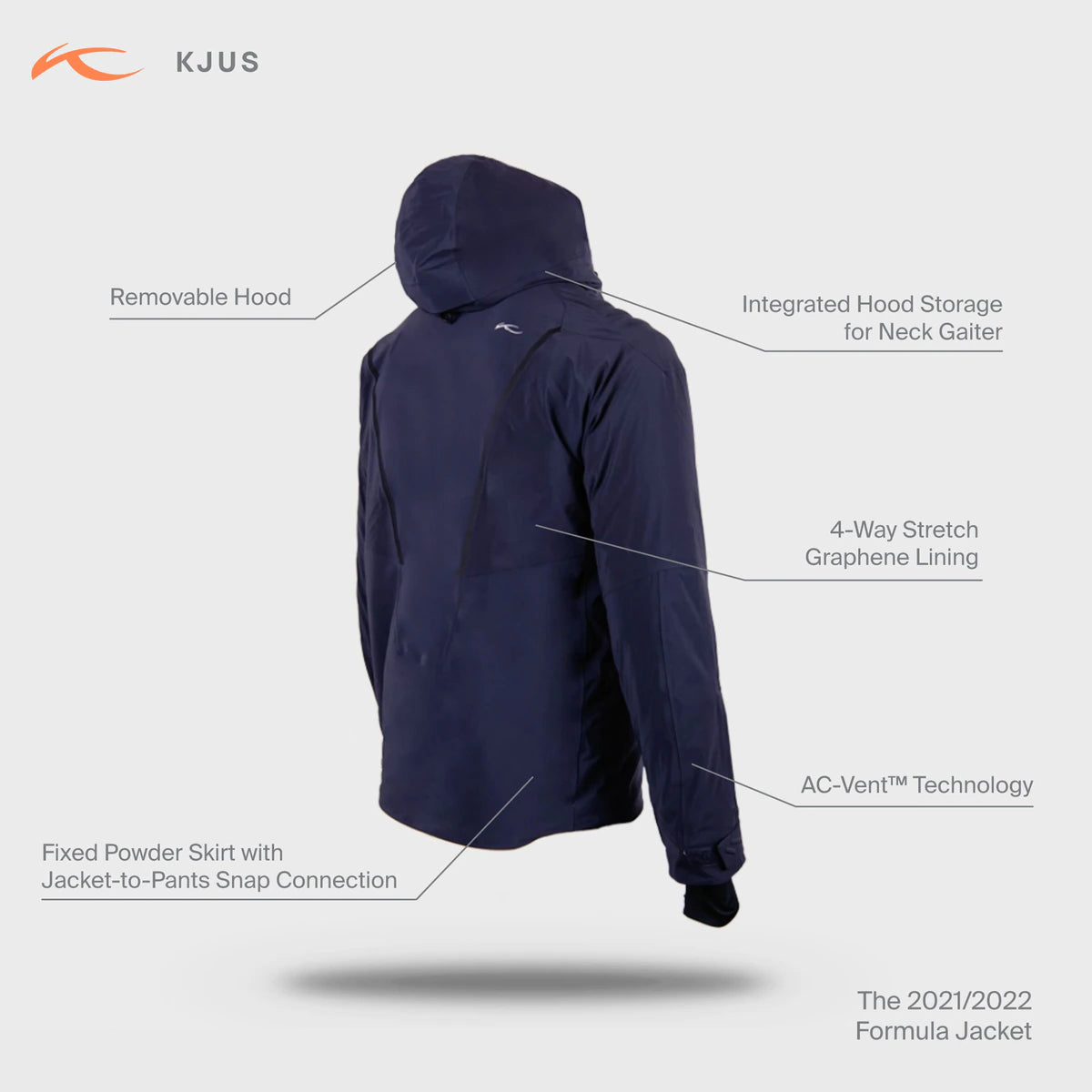 Kjus Men's Formula Jacket Skijakke Herre - Deep Space -