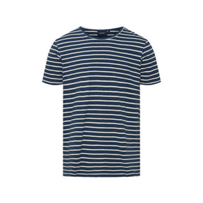 Sea Ranch Pontus Tee - Insignia Blue/Ecru -